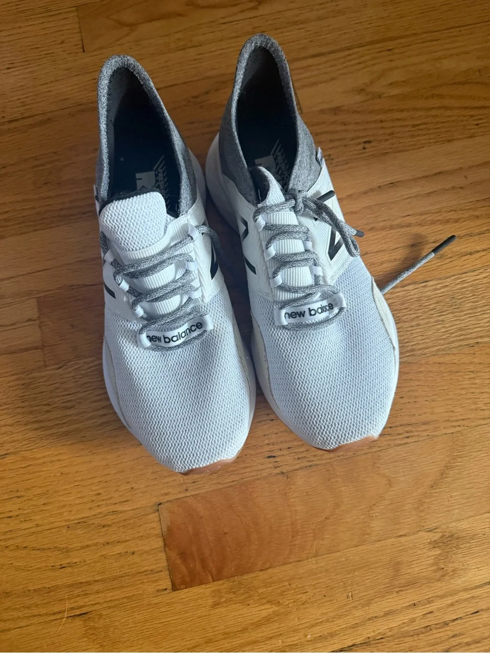 New Balance Women’s White & Gray Running Shoes